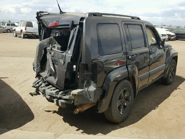 1J4PN2GK5BW512169 - 2011 JEEP LIBERTY SP BLACK photo 4