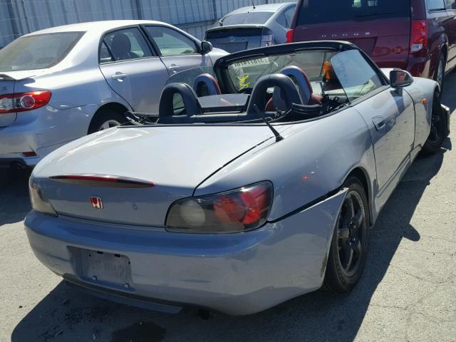 JHMAP114XYT002936 - 2000 HONDA S2000 GRAY photo 4