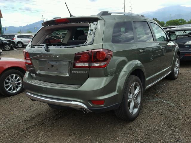 3C4PDDGG1HT513947 - 2017 DODGE JOURNEY CR GREEN photo 4