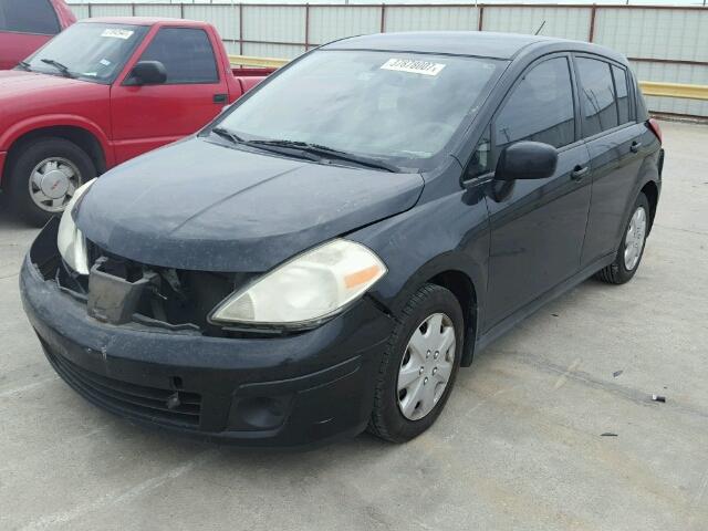 3N1BC13E27L363459 - 2007 NISSAN VERSA S BLACK photo 2