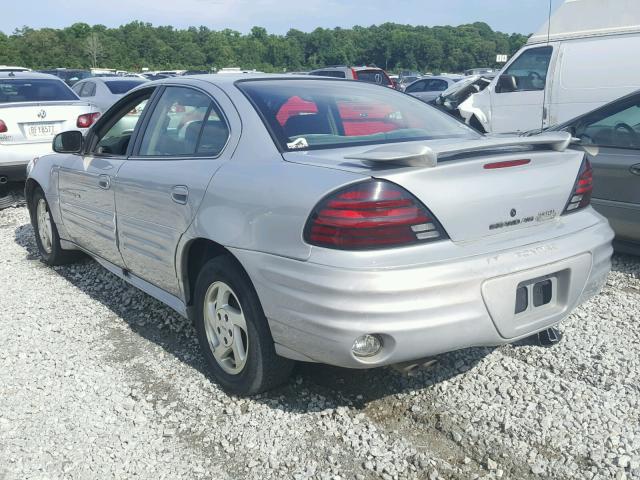 1G2NF52E6YM710913 - 2000 PONTIAC GRAND AM S SILVER photo 3
