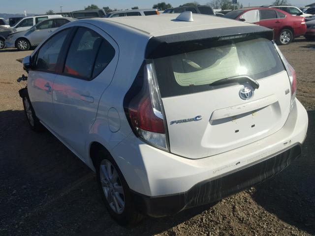 JTDKDTB39H1596947 - 2017 TOYOTA PRIUS C WHITE photo 3