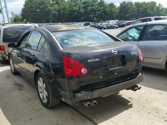 1N4BA41E44C927780 - 2004 NISSAN MAXIMA SE BLACK photo 3