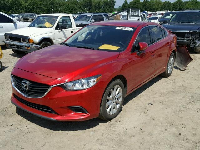 JM1GJ1U56G1413827 - 2016 MAZDA 6 SPORT RED photo 2