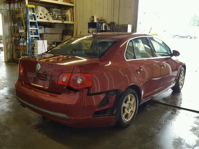 3VWST71K36M844593 - 2006 VOLKSWAGEN JETTA TDI RED photo 4