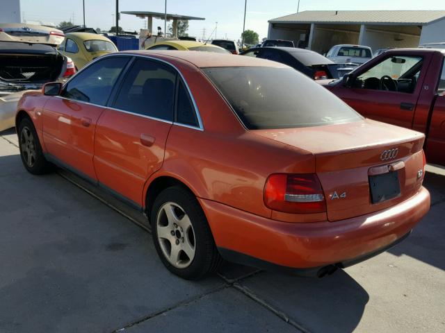 WAUDH28D7YA080266 - 2000 AUDI A4 2.8 QUA ORANGE photo 3