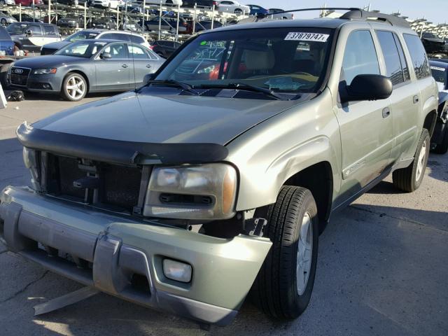 1GNET16SX36137404 - 2003 CHEVROLET TRAILBLAZE GREEN photo 2