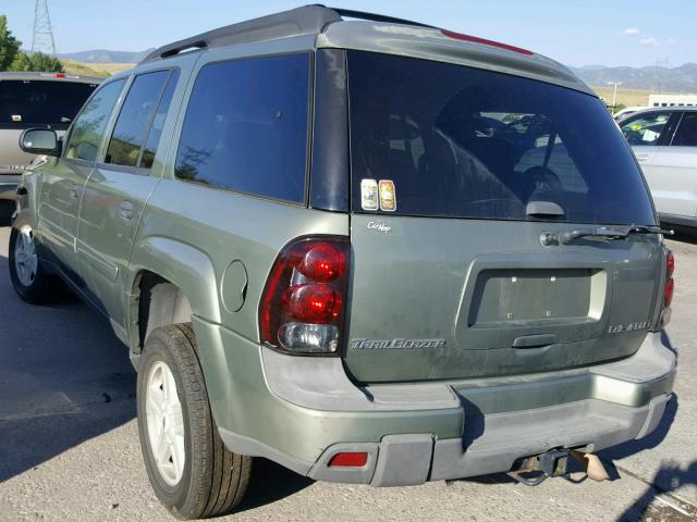 1GNET16SX36137404 - 2003 CHEVROLET TRAILBLAZE GREEN photo 3