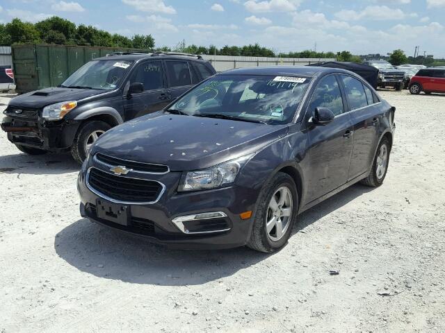 1G1PC5SB6F7167179 - 2015 CHEVROLET CRUZE LT GRAY photo 2