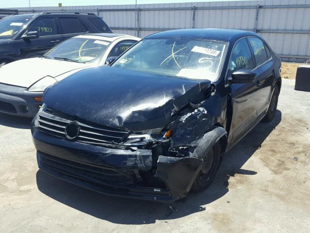 3VW2K7AJXFM256104 - 2015 VOLKSWAGEN JETTA BASE შავი ფოტო 2