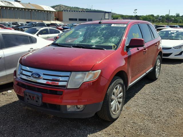 2FMDK49C47BA40327 - 2007 FORD EDGE SEL P RED photo 2