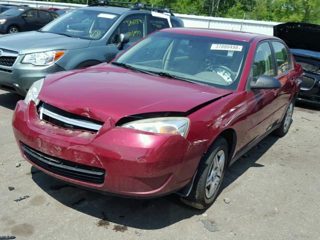 1G1ZS58FX7F250109 - 2007 CHEVROLET MALIBU LS წითელი ფოტო 2