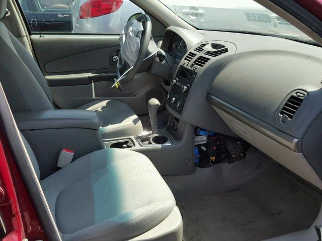 1G1ZS58FX7F250109 - 2007 CHEVROLET MALIBU LS წითელი ფოტო 5