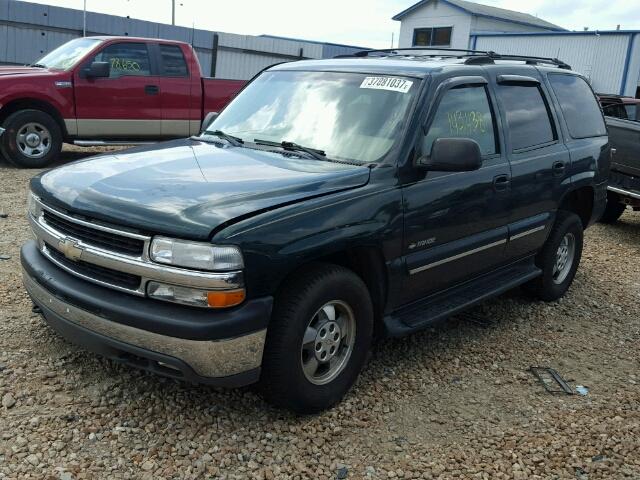 1GNEK13T61J161368 - 2001 CHEVROLET TAHOE K150 GREEN photo 2