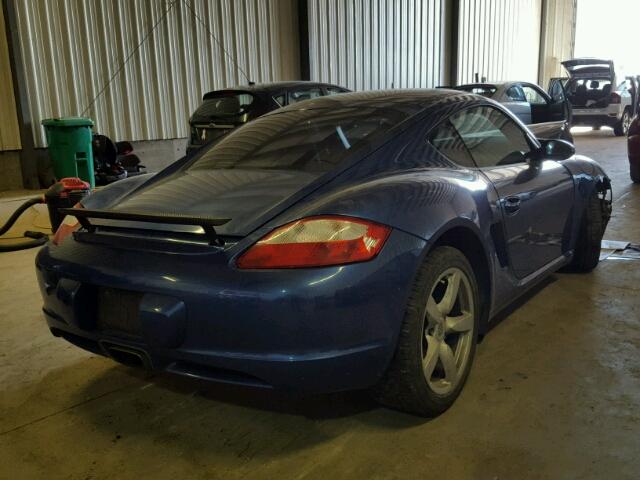 WP0AA29857U762250 - 2007 PORSCHE CAYMAN S BLUE photo 4