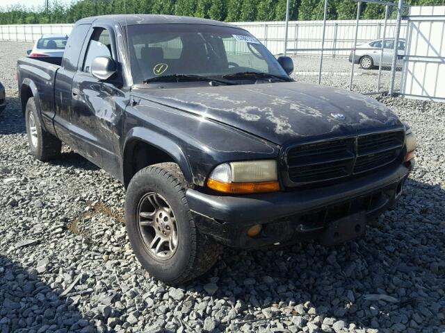 1B7GG32N52S582656 - 2002 DODGE DAKOTA SPO BLACK photo 1