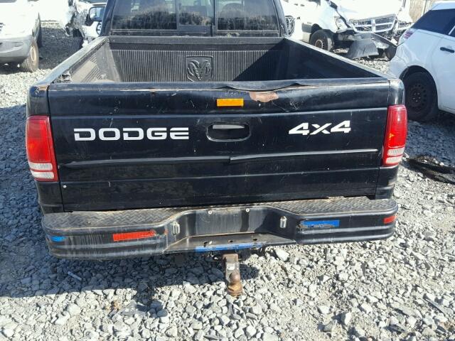 1B7GG32N52S582656 - 2002 DODGE DAKOTA SPO BLACK photo 9