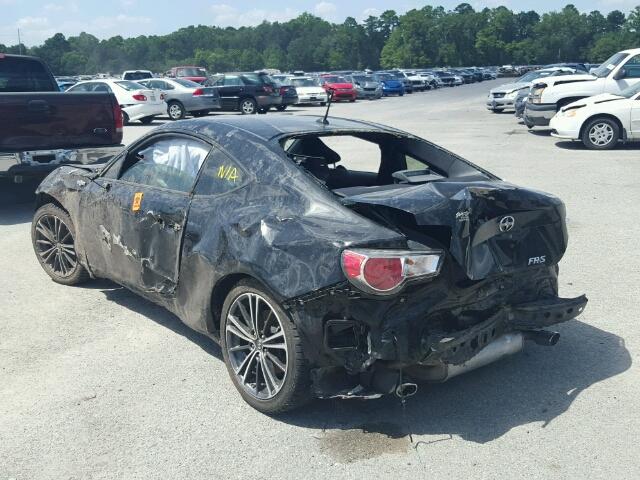 JF1ZNAA11D2727198 - 2013 TOYOTA SCION FR-S შავი ფოტო 3