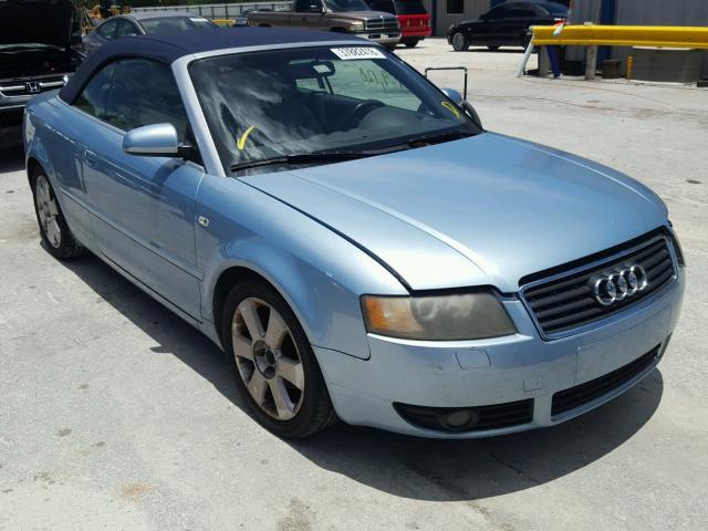 WAUAC48H43K033120 - 2003 AUDI A4 1.8 CAB BLUE photo 1