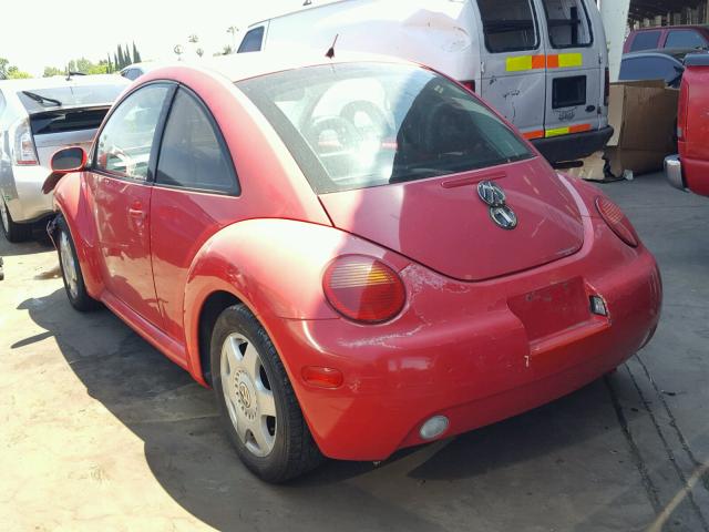 3VWCT21C71M410380 - 2001 VOLKSWAGEN NEW BEETLE 红色 照片 3