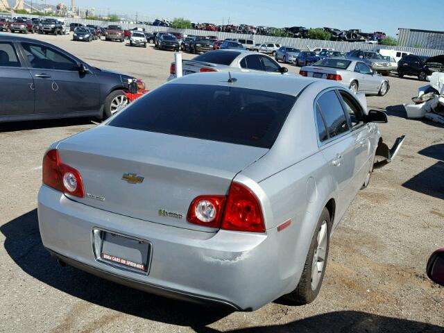 1G1ZF57509F132540 - 2009 CHEVROLET MALIBU HYB SILVER photo 4