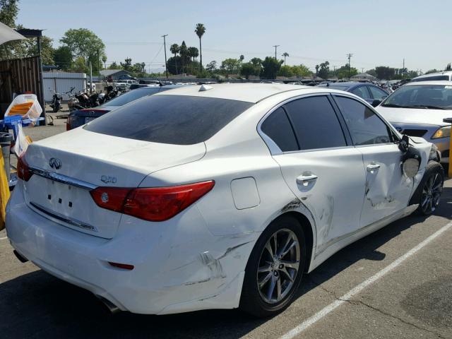 JN1EV7AP5HM741246 - 2017 INFINITI Q50 PREMIU WHITE photo 4