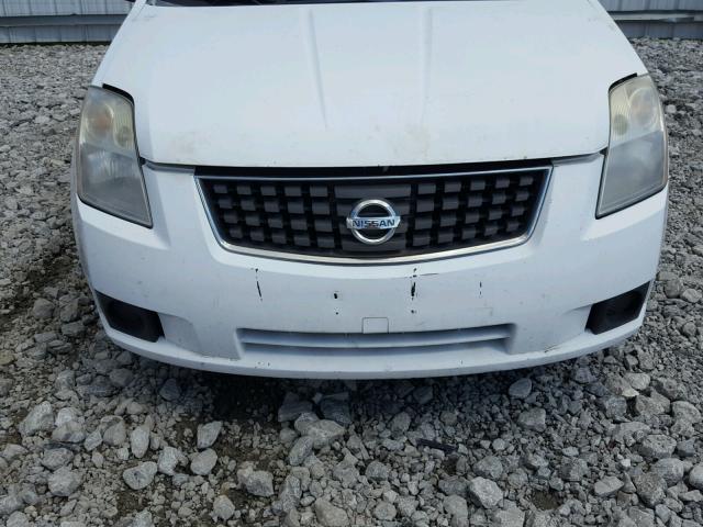 3N1AB61E87L647581 - 2007 NISSAN SENTRA 2.0 WHITE photo 9