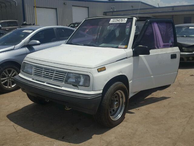 2CNBE18U3N6902319 - 1992 GEO TRACKER WHITE photo 2