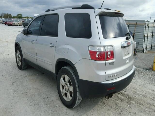 1GKLRLED7AJ139137 - 2010 GMC ACADIA SLE SILVER photo 3