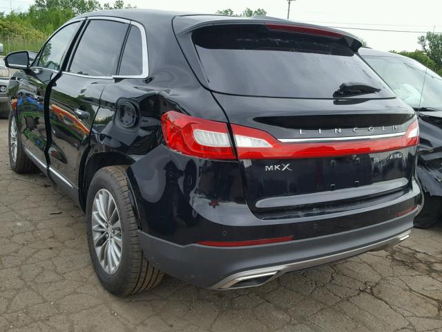 2LMTJ8KR4GBL66122 - 2016 LINCOLN MKX SELECT BLACK photo 3