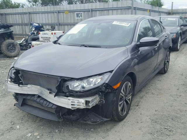 2HGFC1F71GH650233 - 2016 HONDA CIVIC EXL GRAY photo 2