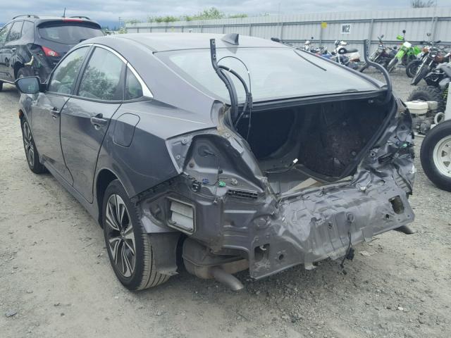 2HGFC1F71GH650233 - 2016 HONDA CIVIC EXL GRAY photo 3