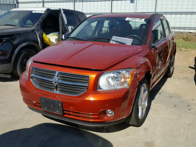 1B3HB78K48D737994 - 2008 DODGE CALIBER R/ ORANGE photo 2