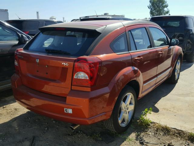 1B3HB78K48D737994 - 2008 DODGE CALIBER R/ ORANGE photo 4