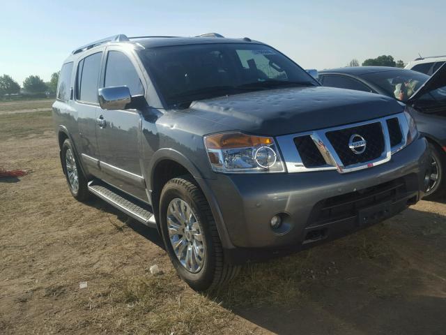 5N1BA0NE8FN616143 - 2015 NISSAN ARMADA PLA GRAY photo 1