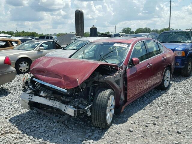 JNKAY01E37M300432 - 2007 INFINITI M35 BASE MAROON photo 2