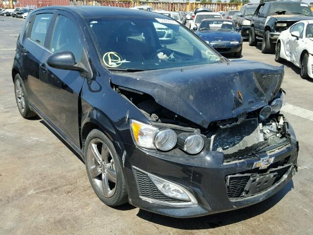 1G1JG6SB0D4162025 - 2013 CHEVROLET SONIC BLACK photo 1