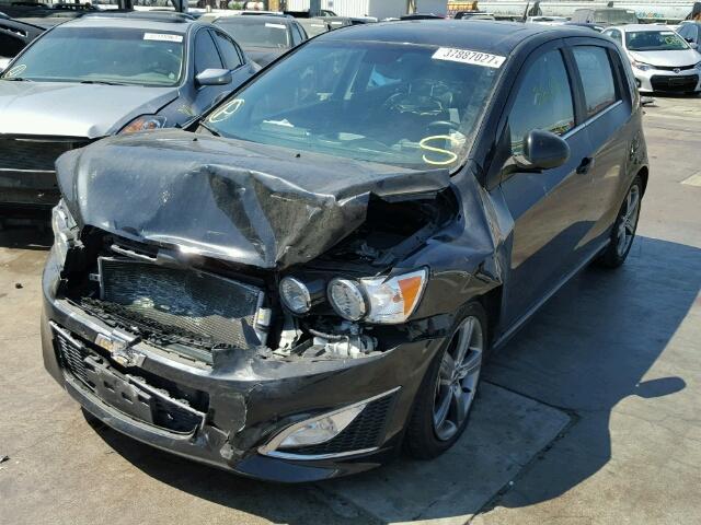 1G1JG6SB0D4162025 - 2013 CHEVROLET SONIC BLACK photo 2