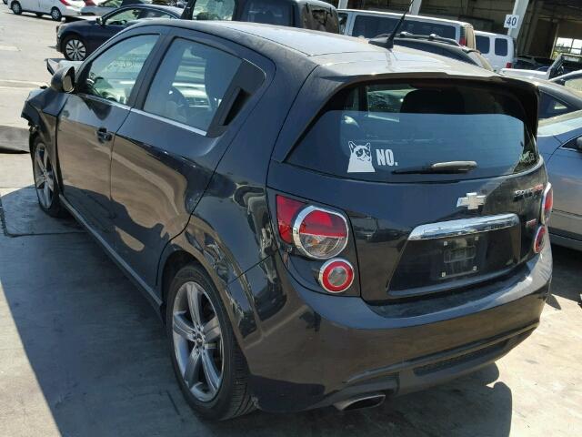 1G1JG6SB0D4162025 - 2013 CHEVROLET SONIC BLACK photo 3