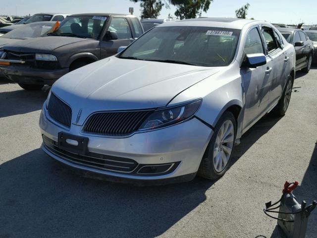 1LNHL9DK7EG607680 - 2014 LINCOLN MKS SILVER photo 2