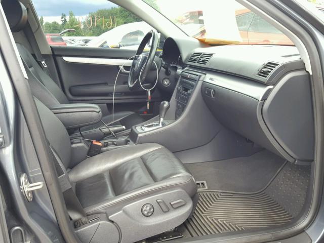 WAUKF78E26A132418 - 2006 AUDI A4 2.0T AV GRAY photo 5