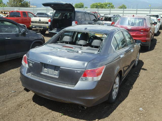 1HGCP3F89AA016508 - 2010 HONDA ACCORD EXL GRAY photo 4