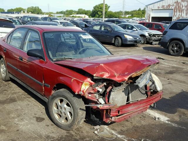 1HGEJ6570VL030022 - 1997 HONDA CIVIC LX RED photo 1