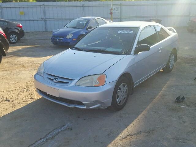 1HGEM22513L005369 - 2003 HONDA CIVIC LX GRAY photo 2