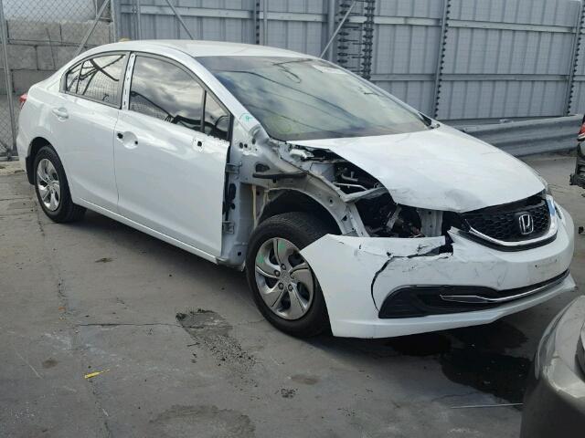 19XFB2F54FE270948 - 2015 HONDA CIVIC LX WHITE photo 1