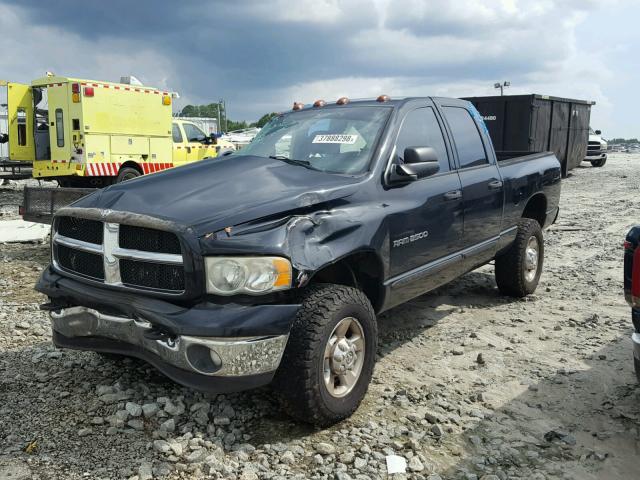 3D7KU28C43G832454 - 2003 DODGE RAM 2500 S BLACK photo 2