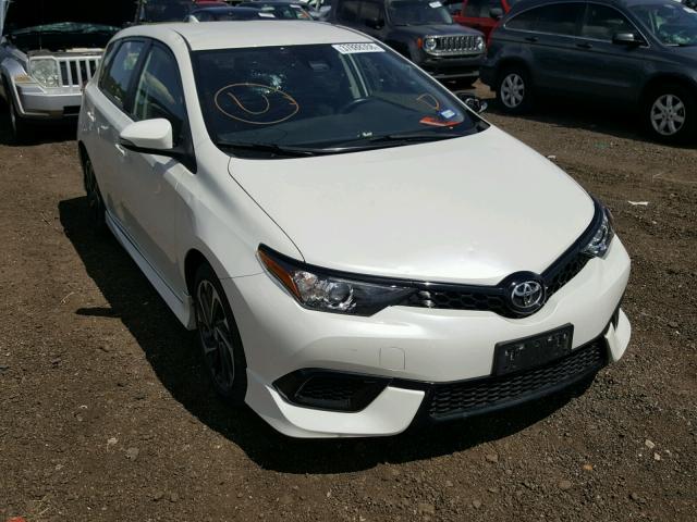 JTNKARJEXHJ524598 - 2017 TOYOTA COROLLA IM WHITE photo 1