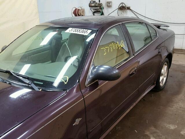 1G3NF52E84C243019 - 2004 OLDSMOBILE ALERO GLS 紫色 照片 9