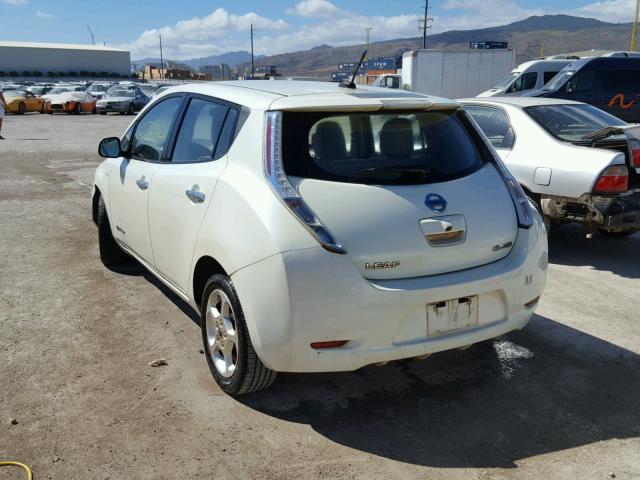 JN1AZ0CP1CT025269 - 2012 NISSAN LEAF SV BEIGE photo 3