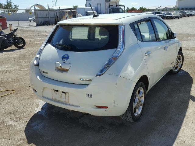 JN1AZ0CP1CT025269 - 2012 NISSAN LEAF SV BEIGE photo 4